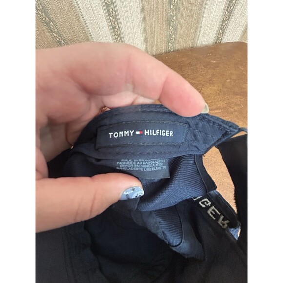 Tommy Hilfiger Logo Men’s OSFM Hat Baseball Cap Navy Blue Adjustable Hook Loop - Picture 5 of 9
